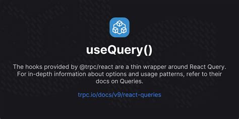 Specifically, using the PersistQueryClient by TanStack. . Trpc usequery example